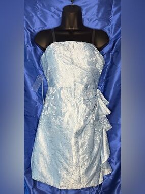 NWT Strapless Light Blue Dress